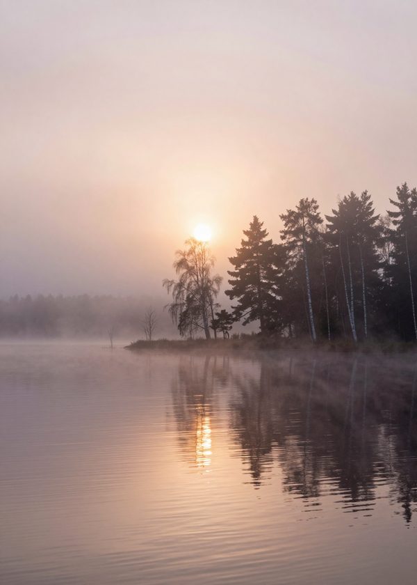 Dimmig soluppgång