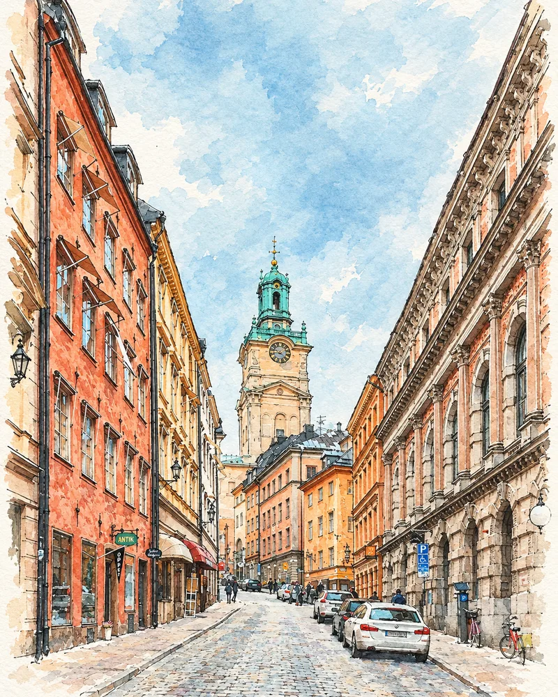 Så kan gör om ditt foto till penna och akvarell se ut
